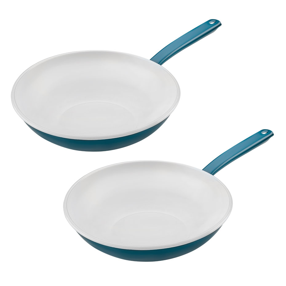 2'li Emaye Wok Tava 24 cm 26 cm