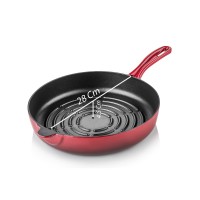 Silver Cusinero Döküm Izgara Tava 28 cm Bordo