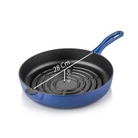 Silver Cusinero Döküm Izgara Tava 28 cm Mavi