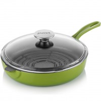 Silver Cusinero Döküm Izgara Tava 24 cm Yeşil