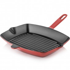 Silver Döküm Izgara Tava 26x32 cm Kırmızı