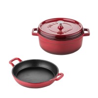 Silver Demir Döküm Üç Parça Set Bordo