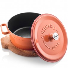 Silver Cusinero Döküm Derin Tencere 20 cm Turuncu