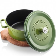 Silver Cusinero Döküm Derin Tencere 20 cm Yeşil