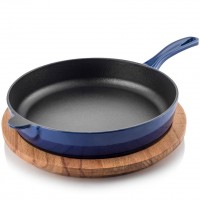 Silver Cusinero Döküm Düz Tava 24 cm Mavi