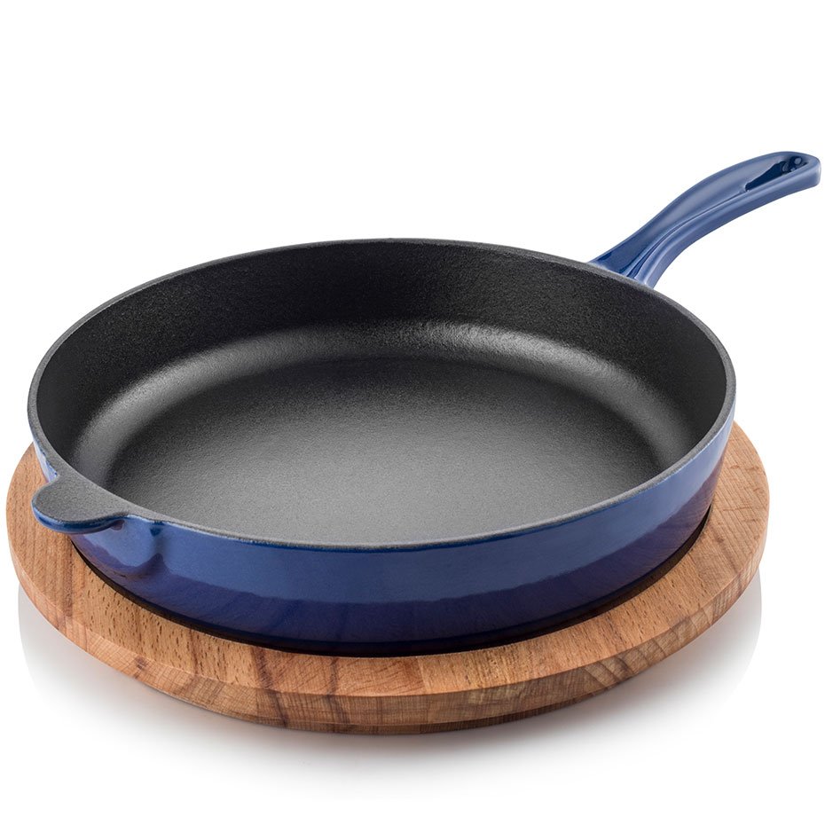 Silver Cusinero Döküm Düz Tava 24 cm Mavi