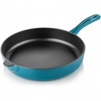 Silver Cusinero Döküm Düz Tava 24 cm Petrol Mavi