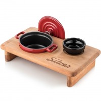 Silver Cusinero Döküm Mini Tencere 10 cm Bordo