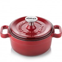 Silver Cusinero Döküm Mini Tencere 14 cm Bordo