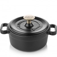 Silver Cusinero Döküm Mini Tencere 14 cm Siyah