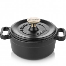 Silver Cusinero Döküm Mini Tencere 14 cm Siyah