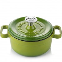 Silver Cusinero Döküm Mini Tencere 14 cm Yeşil