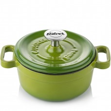 Silver Cusinero Döküm Mini Tencere 14 cm Yeşil