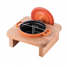 Silver Cusinero Döküm Mini Tencere 10 cm Turuncu