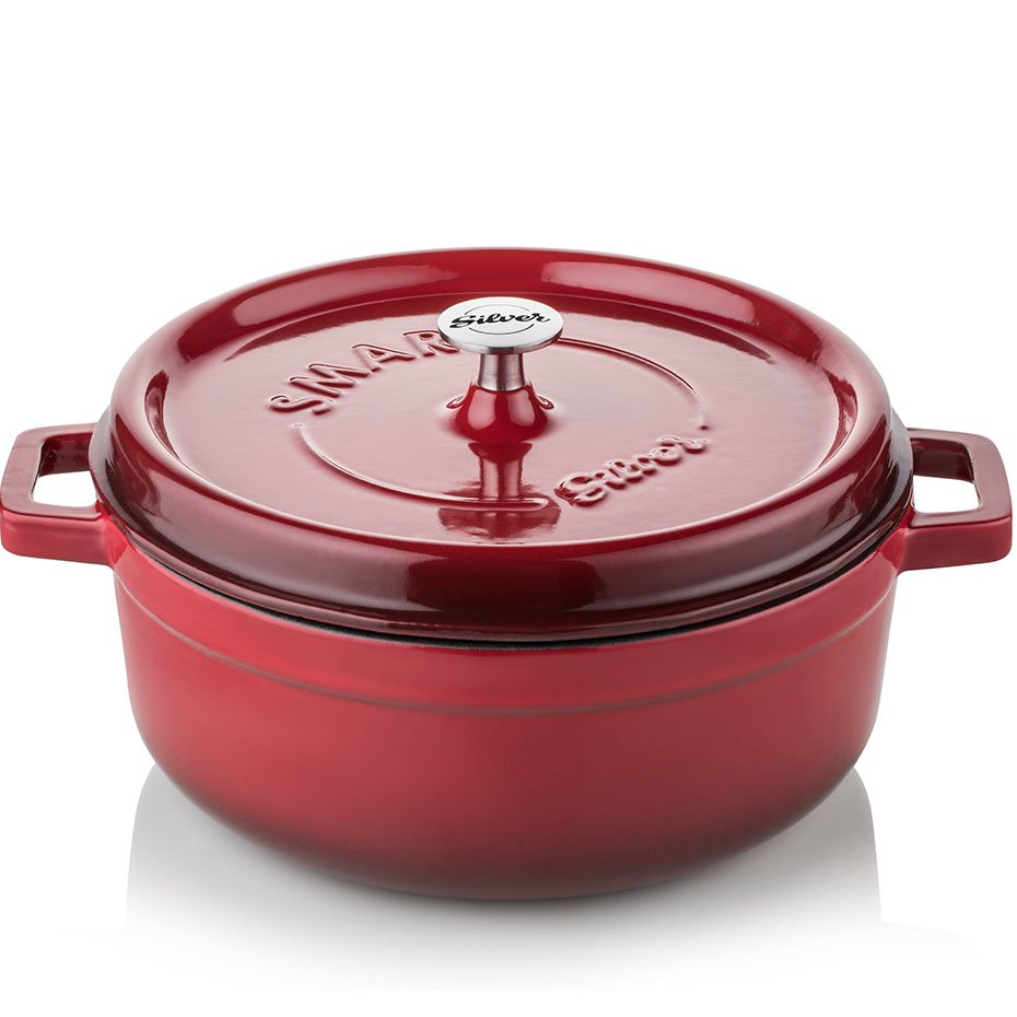 Silver Demir Döküm Üç Parça Set Bordo